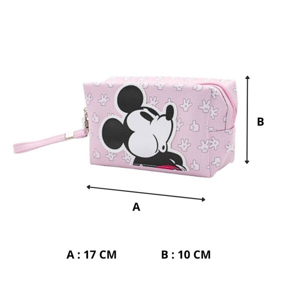 Mickey Mouse Pink Cosmetic Bag – Toiletry Pouch – Travel Friendly - Picture 5 of 5